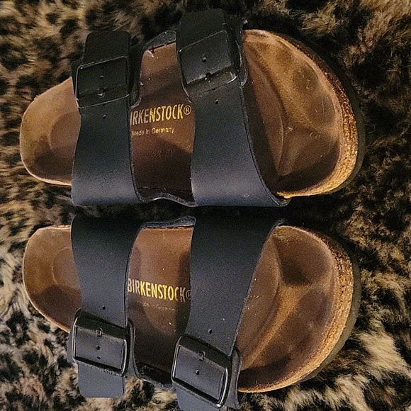 Birkenstock Blue Sandals with Anatomical Footbed - Picture 2 of 5